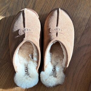 UGG Kids Brown Suede Slippers